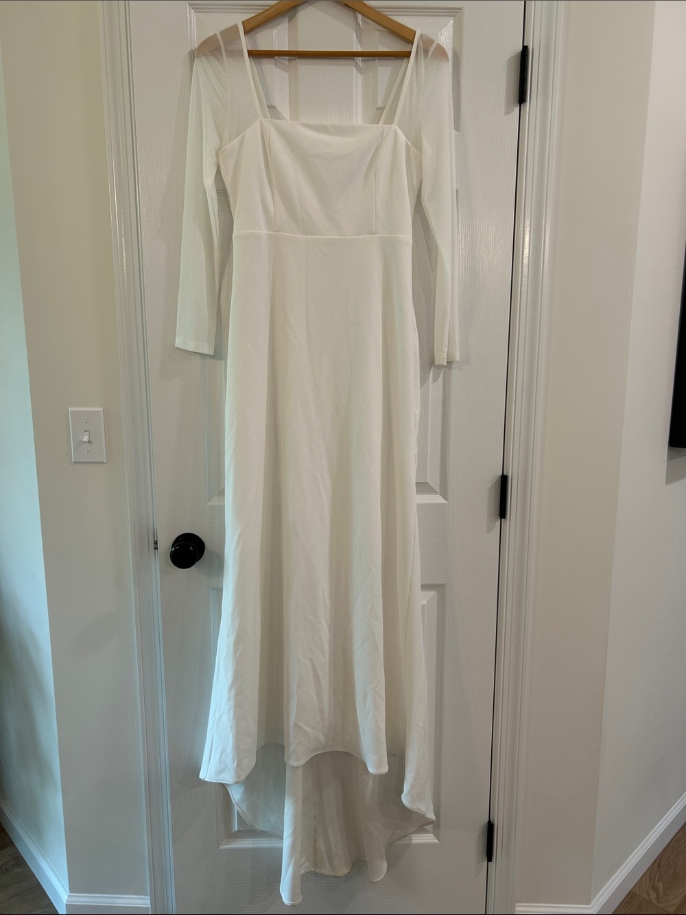 Lulu’s Wedding dress sheer sleeves